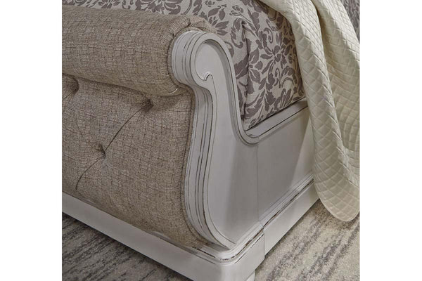 Adair Queen Or King Tufted Chenille Sleigh Bed "Create Your Own Bedroom" Collection - Club Furniture