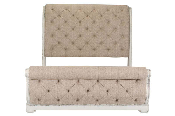 Adair Queen Or King Tufted Chenille Sleigh Bed "Create Your Own Bedroom" Collection - Club Furniture