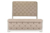 Image of Adair Queen Or King Tufted Chenille Sleigh Bed "Create Your Own Bedroom" Collection - Club Furniture