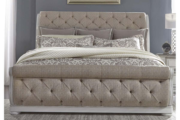 Adair Queen Or King Tufted Chenille Sleigh Bed "Create Your Own Bedroom" Collection - Club Furniture