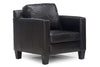 Image of Alex Track Arm Leather Club Chair
