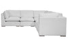 Image of Anna "Quick Ship" Envelope Welt Modern Fabric Modular Sectional