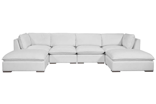 Anna Envelope Welt Fabric Ottoman