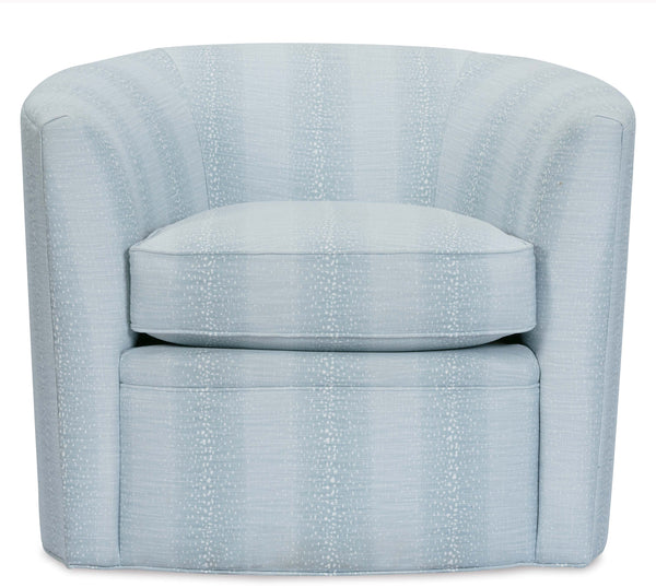 Annette Upholstered Memory Swivel Accent Tub Chair
