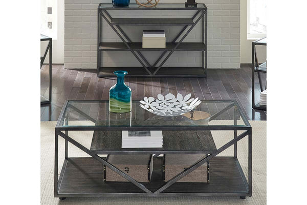 Archer Metal, Wood And Glass Occasional Table Collection
