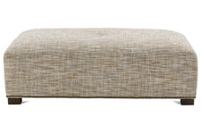 Aria 52 Inch Long Fabric Bench Ottoman Coffee Table