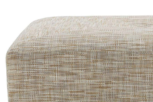 Aria 52 Inch Long Fabric Bench Ottoman Coffee Table
