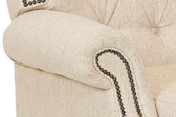 Arthur Chesterfield Tufted Fabric Recliner