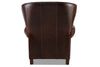 Image of Arthur Chesterfield Leather Tufted Wingback Recliner Chair