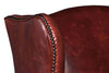Image of Arvin "Quick Ship" Leather Wingback Accent Chair