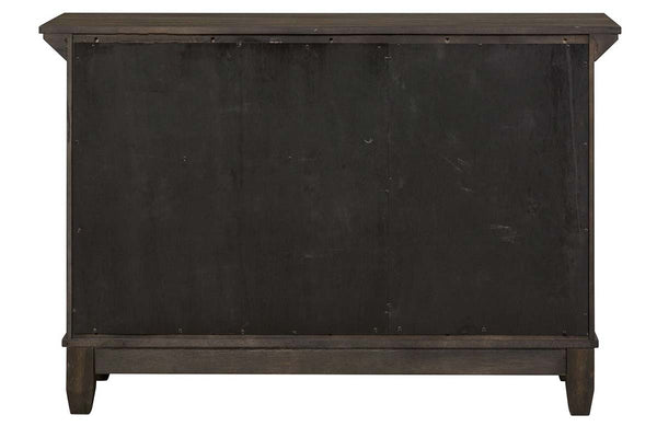 Atherton Rustic Casual Dark Chestnut Storage Dining Buffet