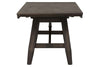 Image of Atherton 5 Piece Dark Chestnut Trestle Table Dining Set With Splat Back Side Chairs