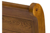 Image of Atkins Mission Style Queen Or King Wood Sleigh Bed "Create Your Own Bedroom" Collection