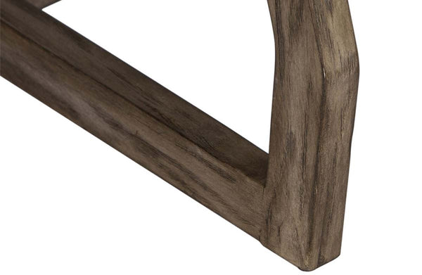 Barnes Round Transitional Coffee Table With Gray Wash Finish