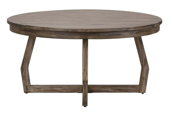 Barnes Gray Washed Transitional Occasional Table Collection