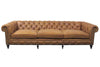Image of Barrington 118 Inch Large Leather Chesterfield Tufted Sofa