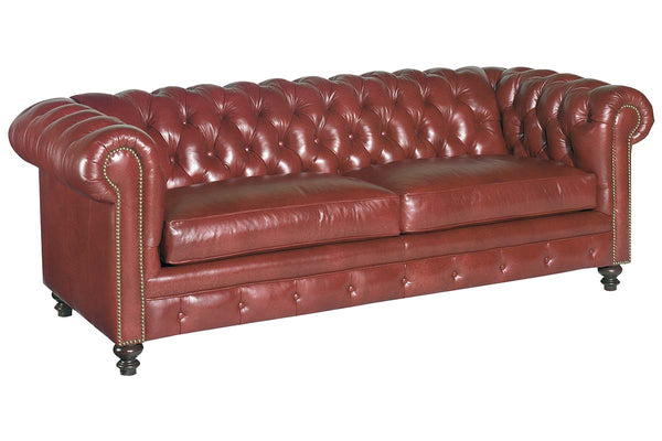 Benedict Chesterfield Leather Sofa