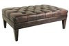 Image of Berkeley Tufted 36", 40", 44", Or 48" Inch Rectangular Leather Ottoman (4 Sizes Available)