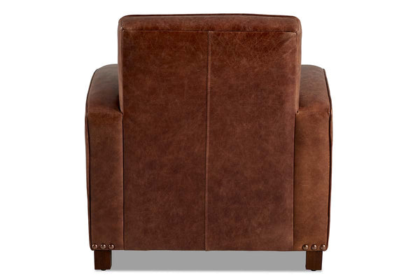 Bordeaux Leather Classic Club Chair