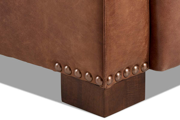 Bordeaux Leather Classic Club Chair