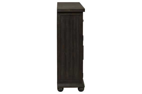 Branson II Chalkboard Black Storage Dining Buffet
