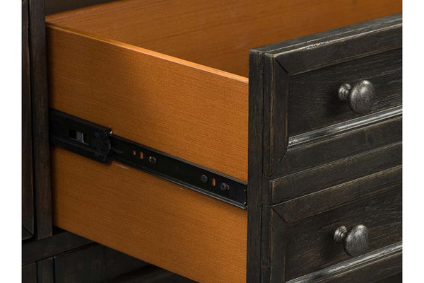 Branson II Chalkboard Black Storage Dining Buffet