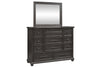 Image of Branson II Farmhouse Distressed Black Bedroom Collection