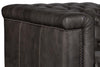Image of Savion Gravel "Quick Ship" Leather Living Room Furniture Collection