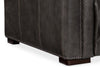 Image of Savion Gravel "Quick Ship" Leather Living Room Furniture Collection