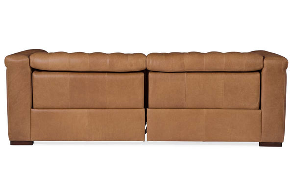 Bromley Coin Chesterfield 88 Inch "Quick Ship" Wall Hugger Power Leather Reclining Sofa - OUT OF STOCK UNTIL 12/24/2021