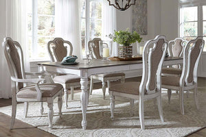 Canterbury Antique White Dining Room Set