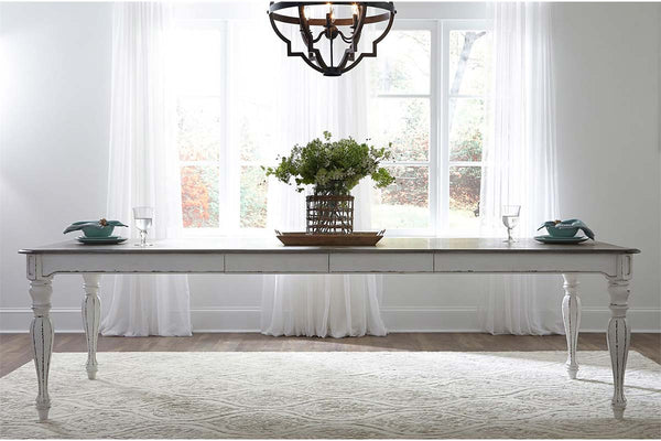 Canterbury Antique White Dining Room Set