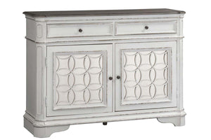 Canterbury Traditional Antique White Storage Dining Buffet