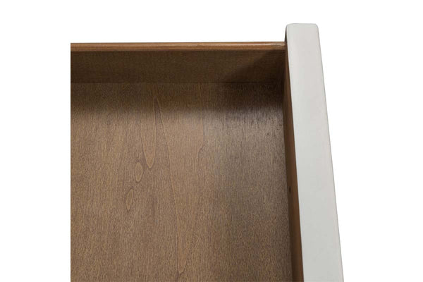 Canterbury Antique White Chair Side Table With Single Drawer And Door Storage