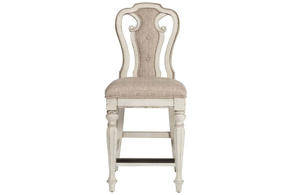 Canterbury 5 Piece Antique White Counter Height Gathering Table Dining Set