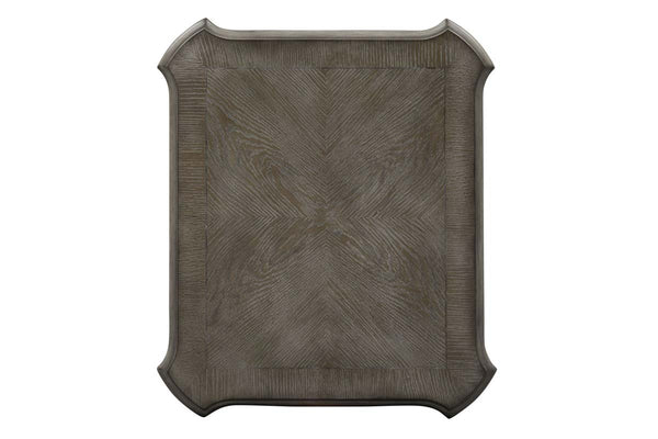 Canterbury Antique White End Table With Single Drawer And Shelf