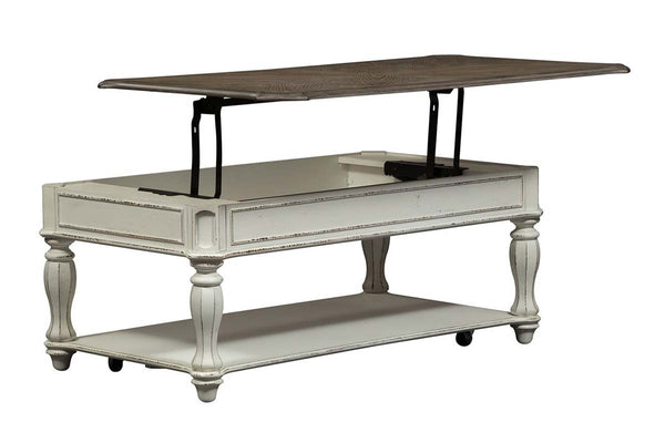 Canterbury Antique White Occasional Table Collection