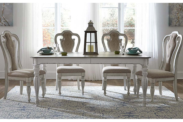 Canterbury Antique White Dining Room Set