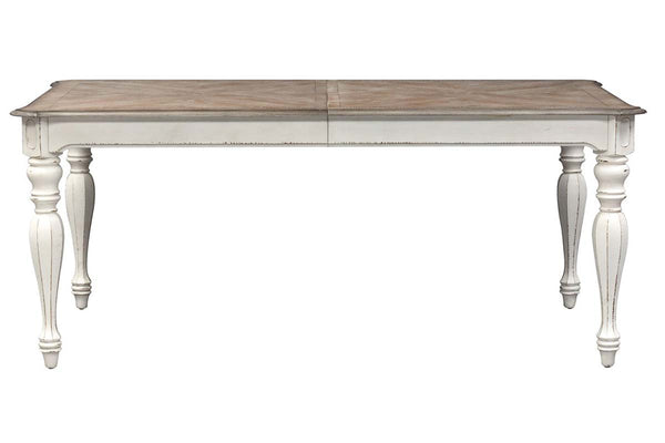 Canterbury 5 Piece Antique White Double Leaf Leg Table Dining Set