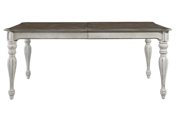 Canterbury 5 Piece Antique White Single Leaf Leg Table Dining Set