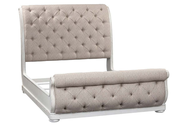 Canterbury Queen Or King Upholstered Tufted Sleigh Bed "Create Your Own Bedroom" Collection