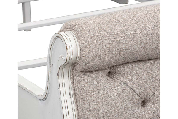 Canterbury Queen Or King Upholstered Tufted Sleigh Bed "Create Your Own Bedroom" Collection