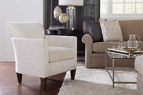 Caroline Small Upholstered Contemporary Fabric Arm Chair