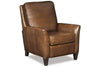 Image of Christian Quick Ship Wing Arm Transitional Leather Recliner