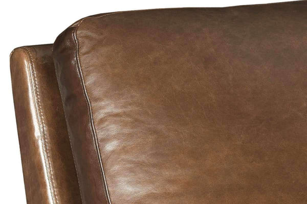 Christian Quick Ship Wing Arm Transitional Leather Recliner