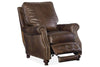 Image of Gordon Cocoa Quick Ship Classic Leather Recliner With Tufting Details