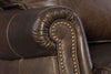 Image of Gordon Cocoa Quick Ship Classic Leather Recliner With Tufting Details