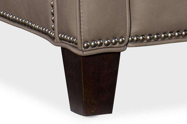 Norton Quick Ship Small Scale Leather Recliner