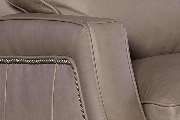 Norton Quick Ship Small Scale Leather Recliner