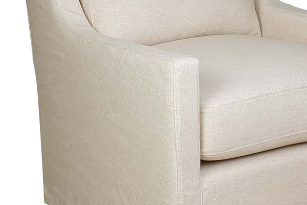 Charlene "Quick Ship" Slipcovered **Swivel/Glider** Accent Chair